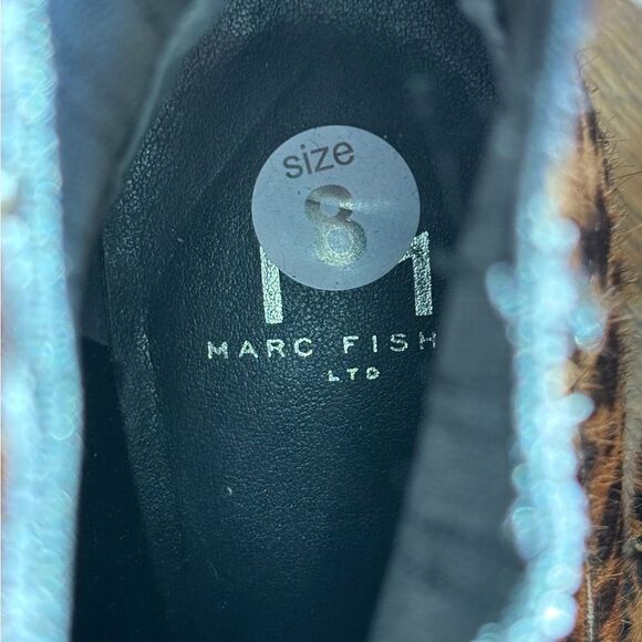 New Marc Fisher Alva Ankle Heeled Bootie Leopard Cheetah Animal Print - Picture 8 of 8